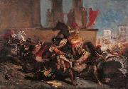 Eugene Delacroix The rape of the Sabine women. France oil painting artist